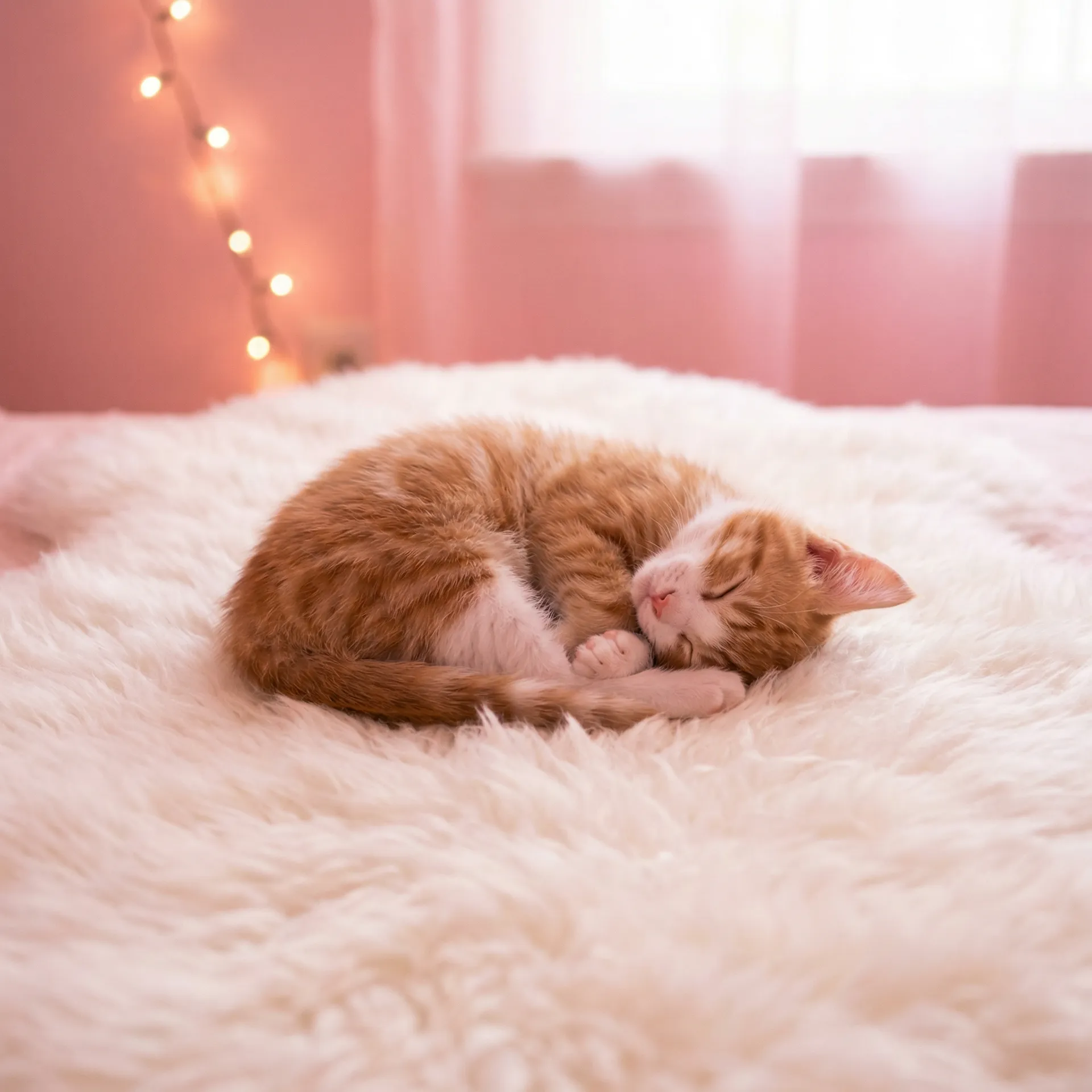 小猫蜷成一团入睡 - 快播app下载