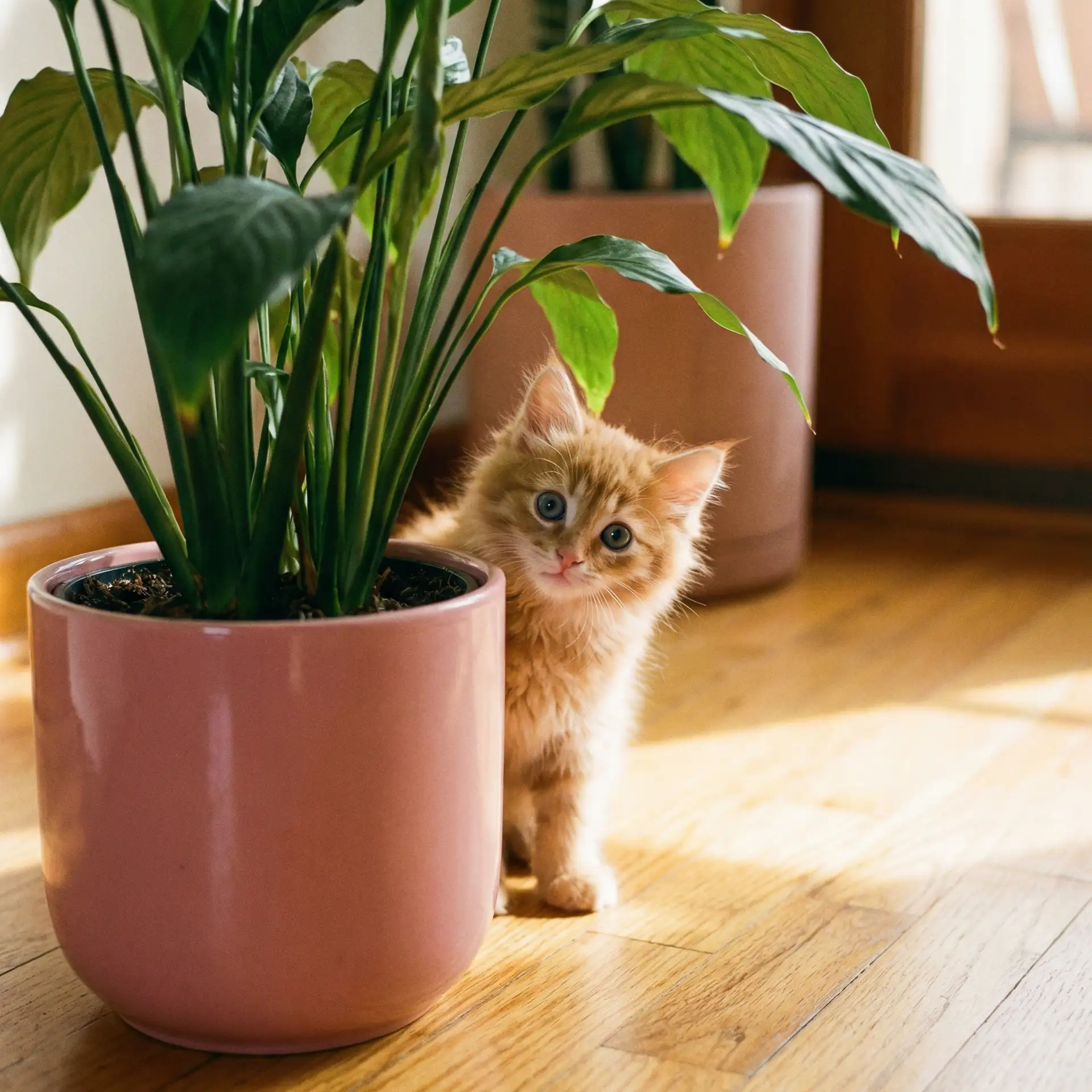 小猫从花盆后探头 - 快播app下载
